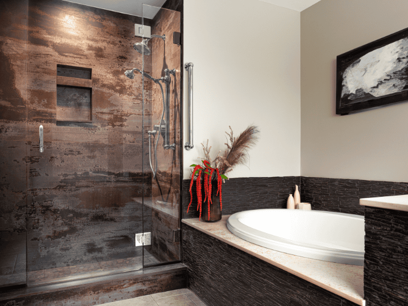 home remodeling designer helps client create dream bathroom oasis