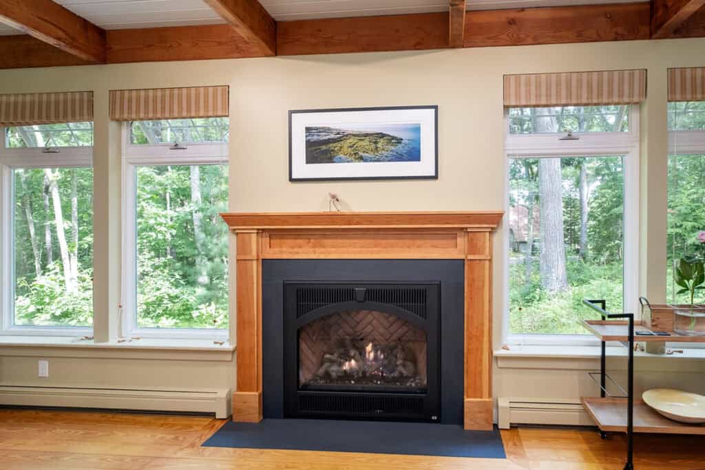 interior remodel fireplace detail